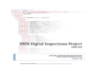 Presentation: SWIS Digital Inspections Project Presentation at the 2008 LEA Conference[removed])