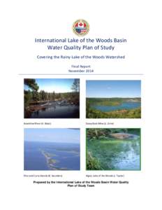International Lake of the Woods Basin Water Quality Plan of Study Covering the Rainy-Lake of the Woods Watershed Final Report November 2014