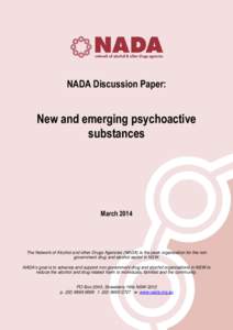 NADA Discussion Paper:  New and emerging psychoactive substances  March 2014