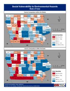 Social Vulnerability to Environmental Hazards State of Iowa County Comparison within the Nation Lyon Sioux
