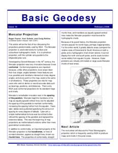 Geometry / Geodesy / Navigation / Mercator projection / Map projection / Rhumb line / Scale / Stereographic projection / Latitude / Cartography / Cartographic projections / Conformal mapping