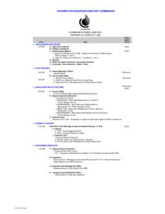 WASHINGTON SUBURBAN SANITARY COMMISSION  AGENDA COMMISSION PUBLIC MEETING  WEDNESDAY, MARCH 17, 2010