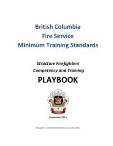 BC Fire Service Minimum Training Standards