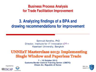 Business Process Analysis for Business Process Simplification and Automation