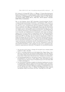 Plekos 13,2011,91–100 – http://www.plekos.uni-muenchen.de/2011/r-cotton.pdf  91 H. Cotton/L. di Segni/W. Eck u. a. (Hrsgg.): Corpus Inscriptionum Iudaeae/Palaestinae. A multi-lingual corpus of the inscriptions from