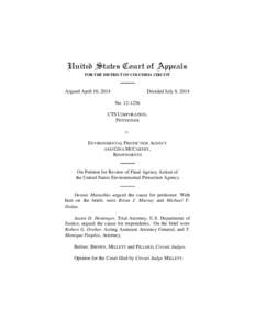 United States Court of Appeals FOR THE DISTRICT OF COLUMBIA CIRCUIT Argued April 10, 2014  Decided July 8, 2014