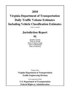 Transport engineering / Annual average daily traffic / Virginia State Route 139 / Interstate 95 in Virginia / East Sussex / Traffic engineering / Virginia / Transport / Transportation planning