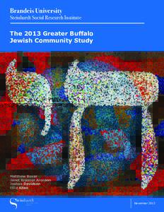Brandeis University  Steinhardt Social Research Institute The 2013 Greater Buffalo Jewish Community Study