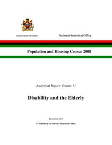 Government of Malawi  National Statistical Office Population and Housing Census 2008