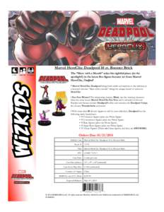 Marvel HeroClix: Deadpool 10 ct. Booster Brick 