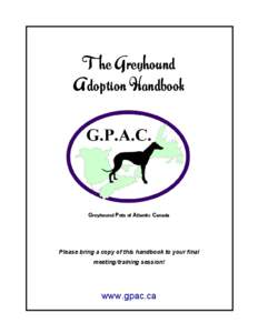 Microsoft Word - The Greyhound Adoption Handbook.doc