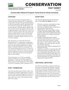 Conservation Reserve Program / Ecology / Conservation Reserve Enhancement Program / Erosion index / Farm Service Agency / Food Security Act / CREP / Conservation reserve / Commodity Credit Corporation / United States Department of Agriculture / Environment / Agriculture