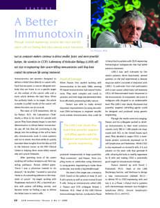 Anti-CD22 immunotoxin / Hematology / Cancer treatments / Ira Pastan / Immune system / Hairy cell leukemia / Immunotoxin / Mesothelin / Management of cancer / Medicine / Biology / Lymphocytic leukemia