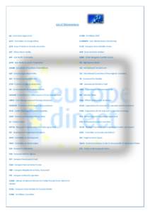 List of Abbreviations  AA Association Agreement EUMS EU Military Staff
