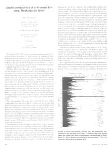 Liquid conductivity of a 44-meter firn core, McMurdo Ice Shelf JULIE