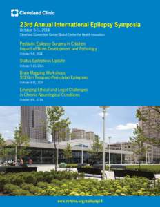 23rd Annual International Epilepsy Symposia October 5-11, 2014 Cleveland Convention Center/Global Center for Health Innovation  Pediatric Epilepsy Surgery in Children: