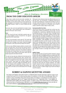 Shire of Dumbleyung Newsletter From the Chief Executive Officer It has a been a while since the last shire newsletter. Regrettably during the busy winter months, “we will put a newsletter out next week” became an all