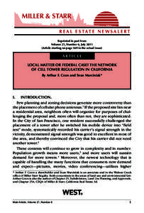 Electronics / Censorship in the United States / Federal Communications Commission / Cell site / Communications Act / California Environmental Quality Act / Telecommunications Act / Mobile phone / National Telecommunications and Information Administration / Technology / Mobile telecommunications / Electronic engineering