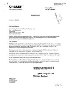 8EHQ-09-17722A  TSCA 8(e) Notice