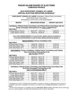 RHODE ISLAND BOARD OF ELECTIONS