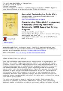 This article was downloaded by: [James Fedor] On: 29 April 2015, At: 10:46 Publisher: Routledge Informa Ltd Registered in England and Wales Registered Number: Registered office: Mortimer House, 37-41 Mortimer Str