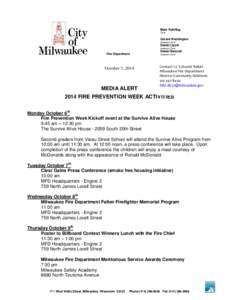 Wisconsin / Firefighter / Milwaukee / Geography of the United States / Government of Milwaukee /  Wisconsin / Milwaukee Fire Department / Milwaukee metropolitan area