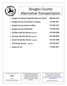 Douglas County alternative transportation