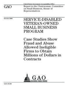 HUBZone / Government / Federal procurement data system / Government procurement in the United States / Academi / Federal Acquisition Regulation / Public administration / Lloyd Chapman / Small Business Administration / Service-Disabled Veteran-Owned Small Business / Business