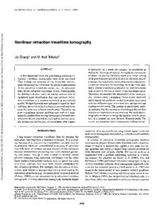 Downloaded[removed]to[removed]Redistribution subject to SEG license or copyright; see Terms of Use at http://library.seg.org/  GEOPHYSICS, VOL. 63, NO. 5 (SEPTEMBER-OCTOBER 1998); P[removed], 11 FIGS. Nonlinear