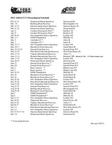 2015 ASRA/CCS Chronological Schedule FebMar 7-8 MarMarApr 11