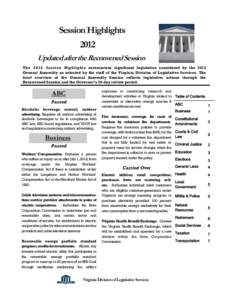 2012 Session Highlights after Reconvene.pub