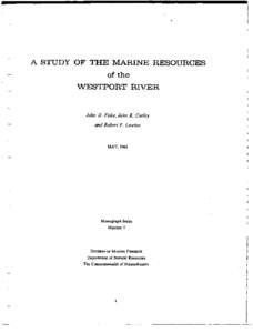 study marine resources westport river 1968