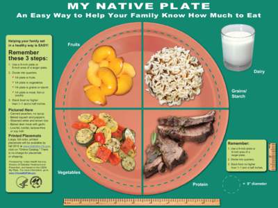 MY NATIVE PL ATE An Easy Way to Help Your Family Know How Much to Eat