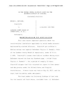 Case 1:16-cvJCC-IDD Document 132 FiledPage 1 of 44 PageID# 1934  IN THE UNITED STATES DISTRICT COURT FOR THE EASTERN DISTRICT OF VIRGINIA Alexandria Division BRIAN C. DAVISON,