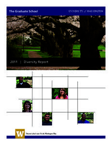 The Graduate School  2011 | Diversity Report Discover what’s next. It’s the Washington Way.