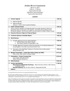 Government / Geography of the United States / Utah / Taylorsville / Agenda / Salt Lake County /  Utah / Minutes / Public comment / Salt Lake City metropolitan area / Meetings / Parliamentary procedure