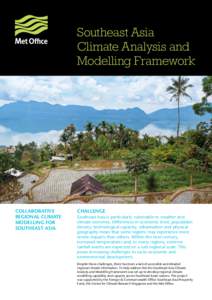 Southeast Asia Climate Analysis and Modelling Framework Collaborative regional climate