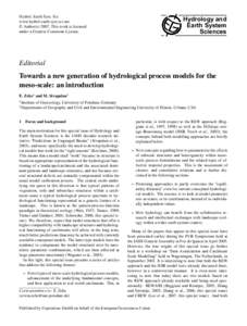 Science / Hydrological modelling / Equifinality / Water balance / Scientific modelling / Runoff model / Catchment hydrology / Computer simulation / Geomorphology / Hydrology / Water / Earth