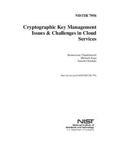 Cryptographic Key Management Issues & Challenges in Cloud Services