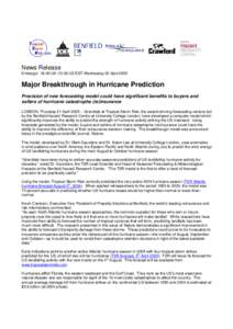 Atlantic hurricane seasons / Tropical cyclone / Vortices / Atlantic hurricane season / Benfield / Meteorology / Atmospheric sciences / Fluid dynamics