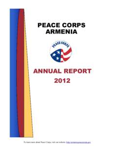 PEACE CORPS ARMENIA ANNUAL REPORT 2012