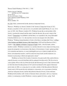 Charles Osgood / Massachusetts Historical Society / Winthrop / United States presidential electors / John Winthrop / Massachusetts / Dudley–Winthrop family / Winthrop /  Massachusetts