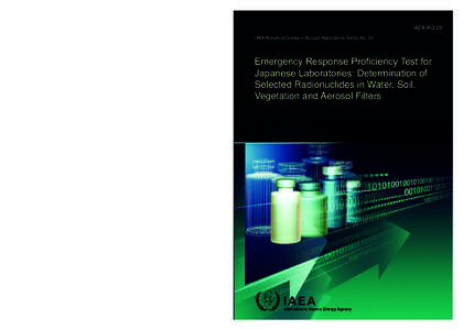 IAEA/AQ/29 IAEA Analytical Quality in Nuclear Applications Series No. 29 Emergency Response Proficiency Test for Japanese Laboratories: Determination of Selected Radionuclides in Water, Soil,