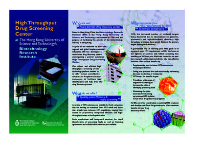 High Throughput Drug Screening Center at The Hong Kong University of Science and Technology’s Biotechnology