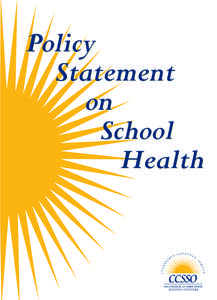 Policy Statement on School Health