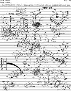 HH100-115248G Engine Parts List #1 Page 1 of 9  HH100-115248G