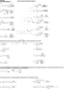 Chem 212 Alkyl Halide Problems 1 NaCN Br