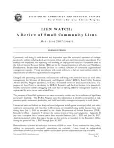 Microsoft Word - Lien Watch May-Jun 2007.doc