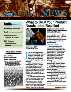 Small Plant News May 2008