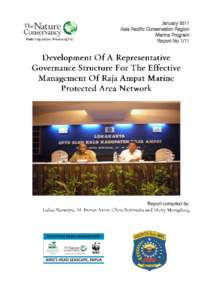 January 2011 Asia Pacific Conservation Region Marine Program Report No[removed]Report compiled by: